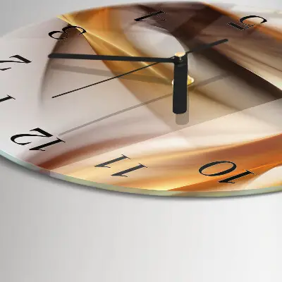 Glas wanduhr mit motiv rund Abstraktion
