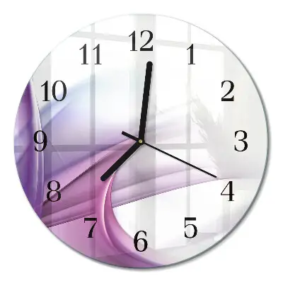 Wanduhr glas rund Abstraktion