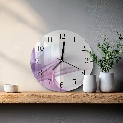 Wanduhr glas rund Abstraktion