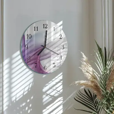 Wanduhr glas rund Abstraktion