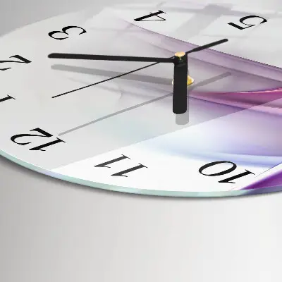 Wanduhr glas rund Abstraktion