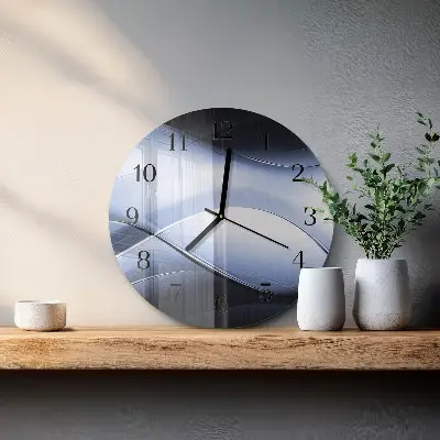 Wanduhr glas rund Abstraktion