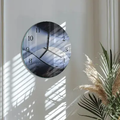 Wanduhr glas rund Abstraktion
