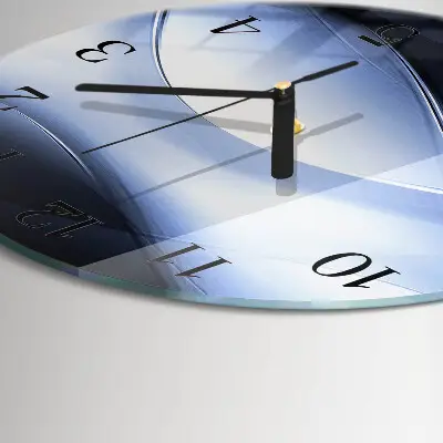 Wanduhr glas rund Abstraktion