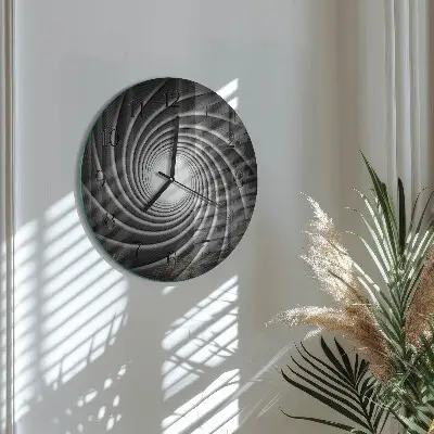 Glas wanduhr mit motiv rund Wirbel