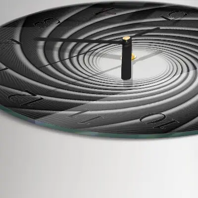 Glas wanduhr mit motiv rund Wirbel