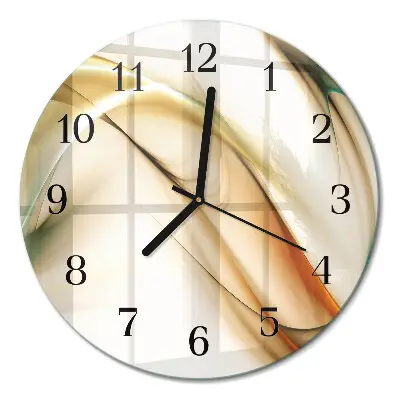 Glas wanduhr mit motiv rund Abstraktion