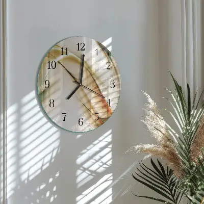 Glas wanduhr mit motiv rund Abstraktion
