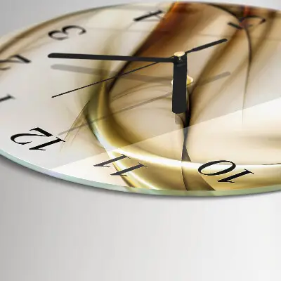 Glas wanduhr mit motiv rund Abstraktion