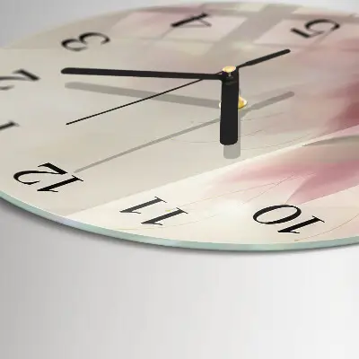 Runde wanduhr Blumen