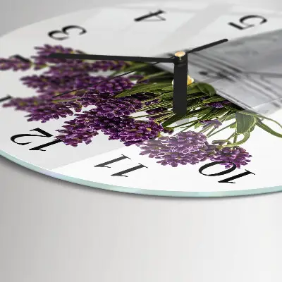Runde wanduhr Lavendel