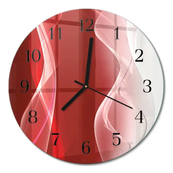 Wanduhr glas rund Abstraktion