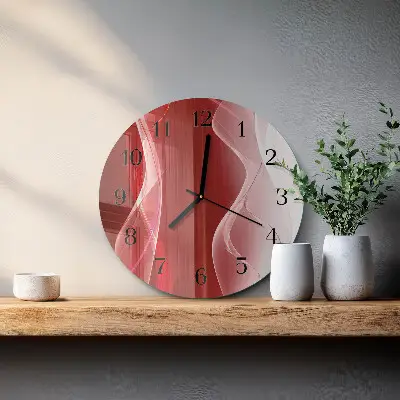 Wanduhr glas rund Abstraktion