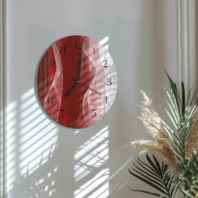 Wanduhr glas rund Abstraktion