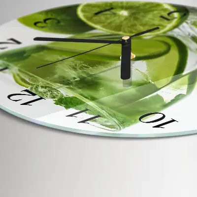 Runde wanduhr Kalziumkarbonat