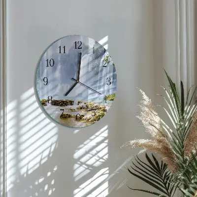 Runde wanduhr Wasserfall