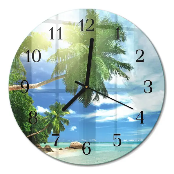 Runde wanduhr Palm Island