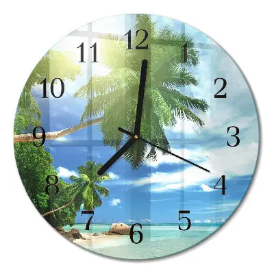 Runde wanduhr Palm Island