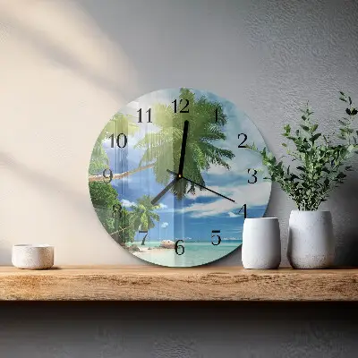 Runde wanduhr Palm Island