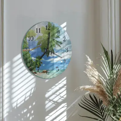 Runde wanduhr Palm Island