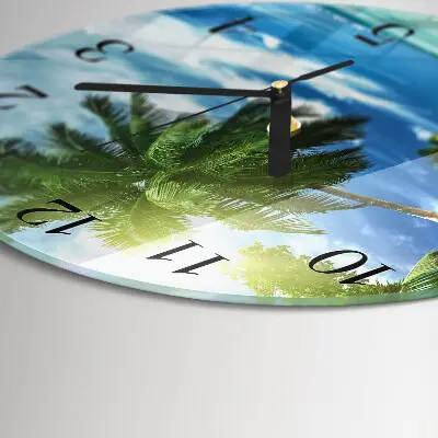 Runde wanduhr Palm Island