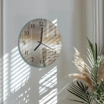 Wanduhr glas rund Pier