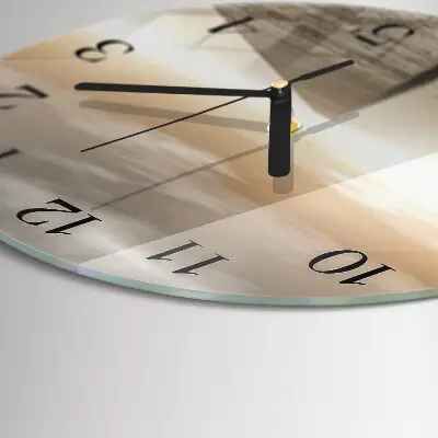 Wanduhr glas rund Pier