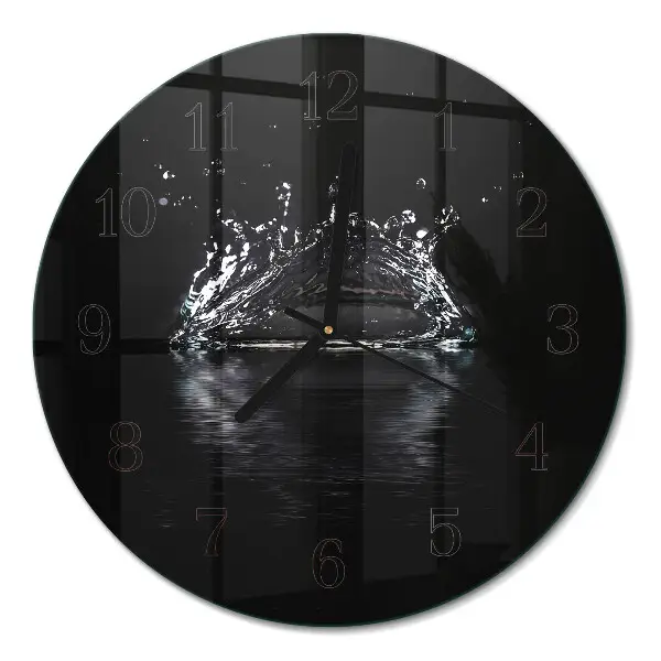 Runde wanduhr Wasser