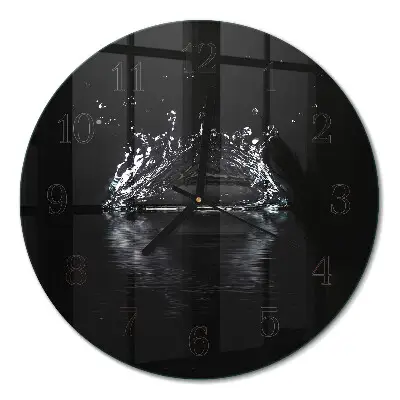 Runde wanduhr Wasser