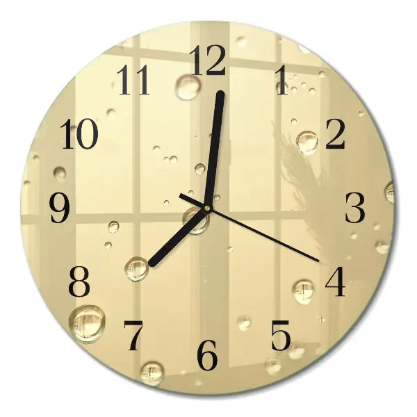 Runde wanduhr Tropfen
