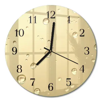 Runde wanduhr Tropfen