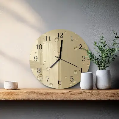 Runde wanduhr Tropfen