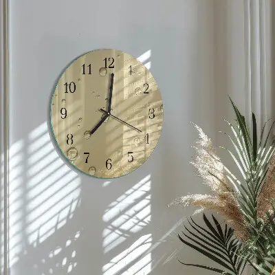 Runde wanduhr Tropfen