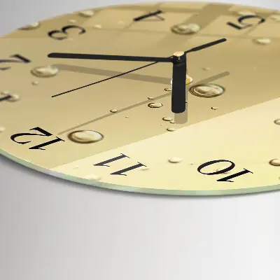 Runde wanduhr Tropfen