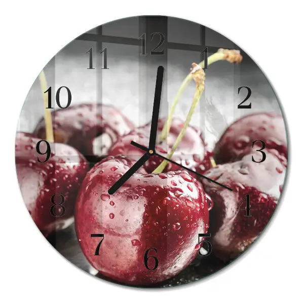 Runde wanduhr Kirsche