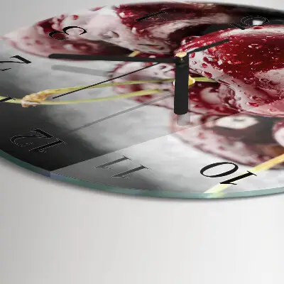 Runde wanduhr Kirsche