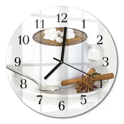 Runde wanduhr Schokolade