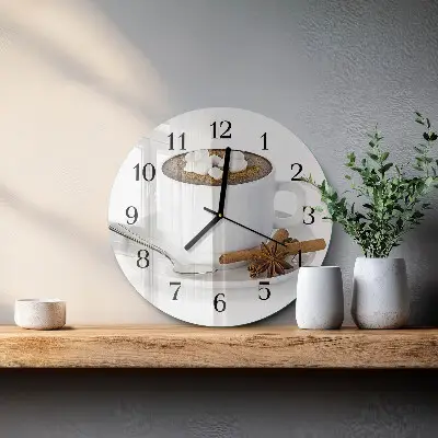 Runde wanduhr Schokolade