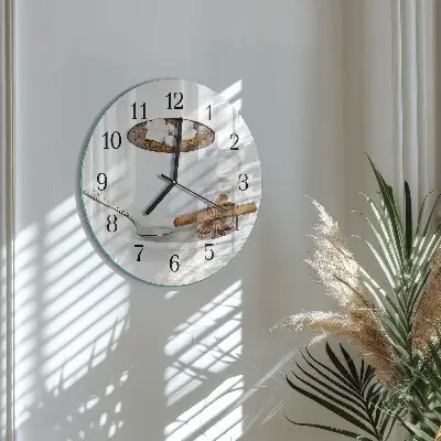 Runde wanduhr Schokolade