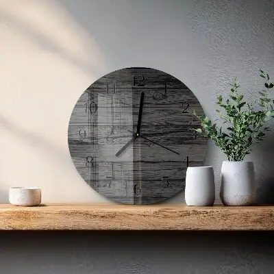 Runde wanduhr Holz