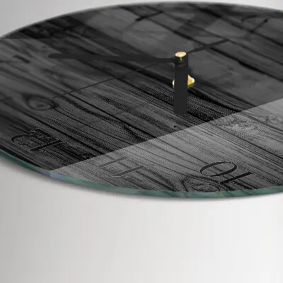 Runde wanduhr Holz