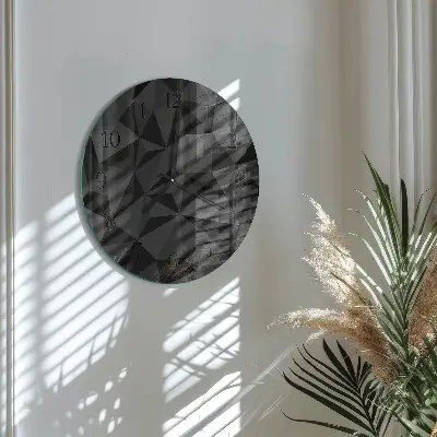 Runde wanduhr 3D-Muster