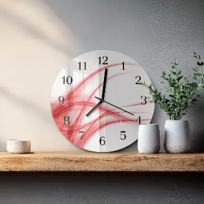 Runde wanduhr aus glas Abstrakte Kunst