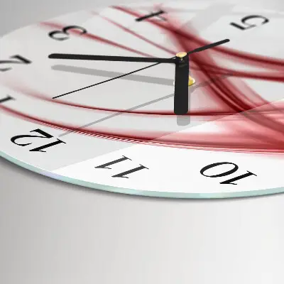 Runde wanduhr aus glas Abstrakte Kunst