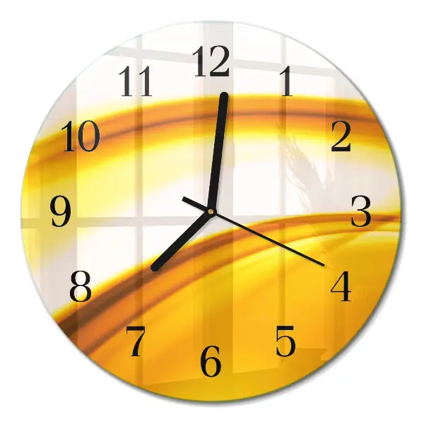 Wanduhr glas rund Abstrakte Kunst