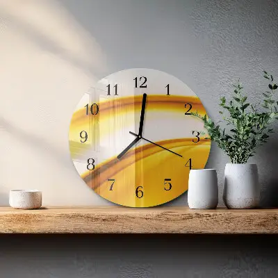 Wanduhr glas rund Abstrakte Kunst