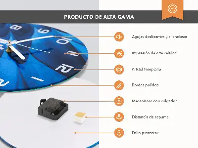 Wanduhr glas rund Baum