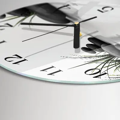 Runde wanduhr Spa-Steine