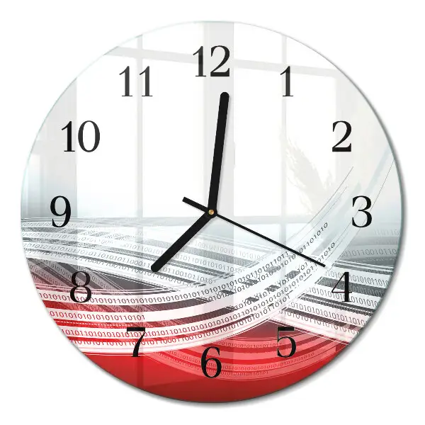 Runde wanduhr aus glas Abstraktion