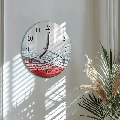 Runde wanduhr aus glas Abstraktion